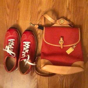 Dooney and Bourke backpack and shoes set